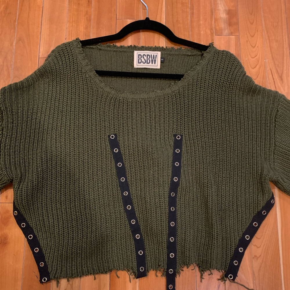 Worn once LF BSBW green sweater sz Sm - Picture 1 of 3